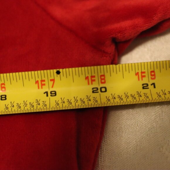 Climate Right By Cuddl Duds Long Sleeve Red Velour Size Large Cozy Casual - Picture 8 of 12